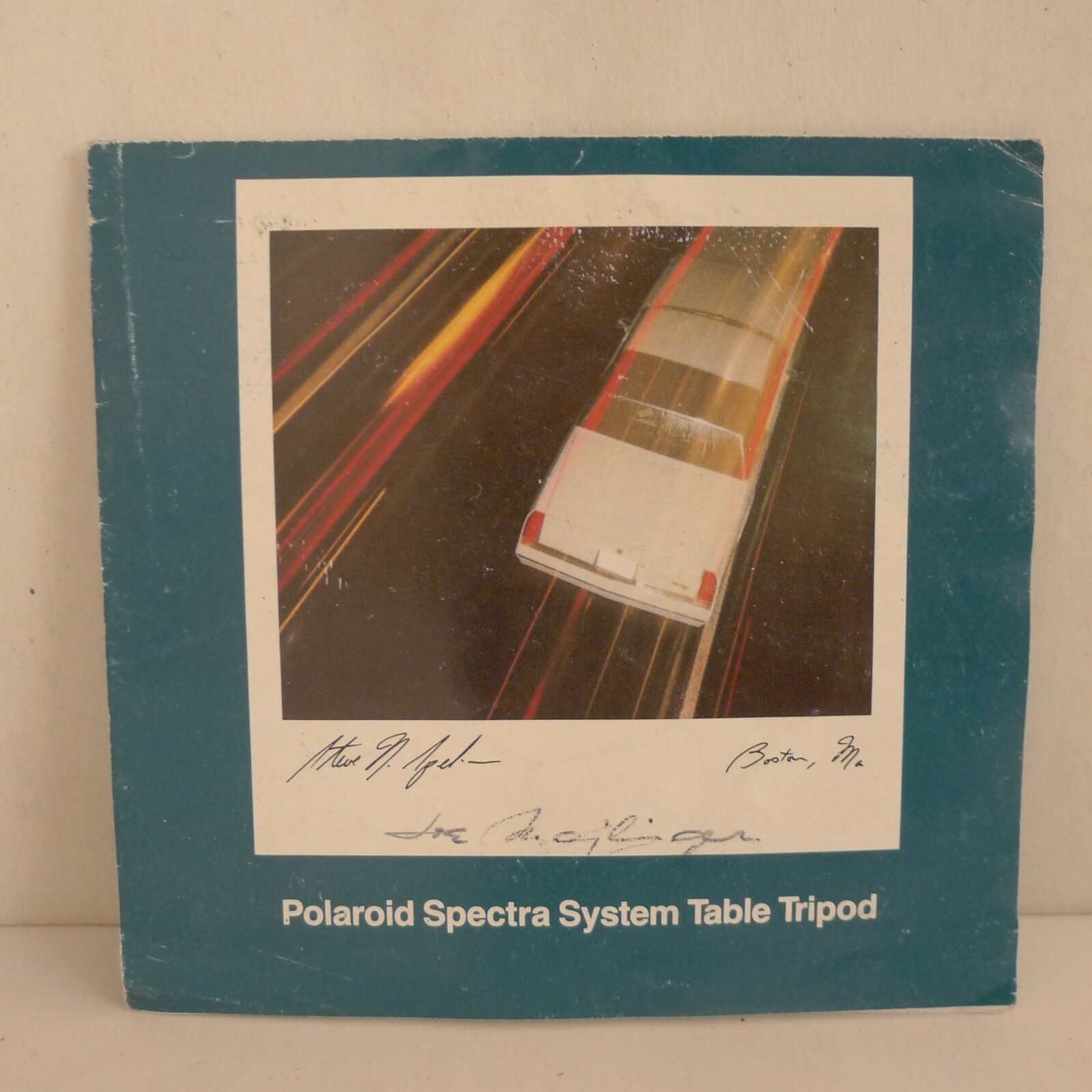 Polaroid Instant Film Camera Table Top Tripod, Case & Instruction Manual
