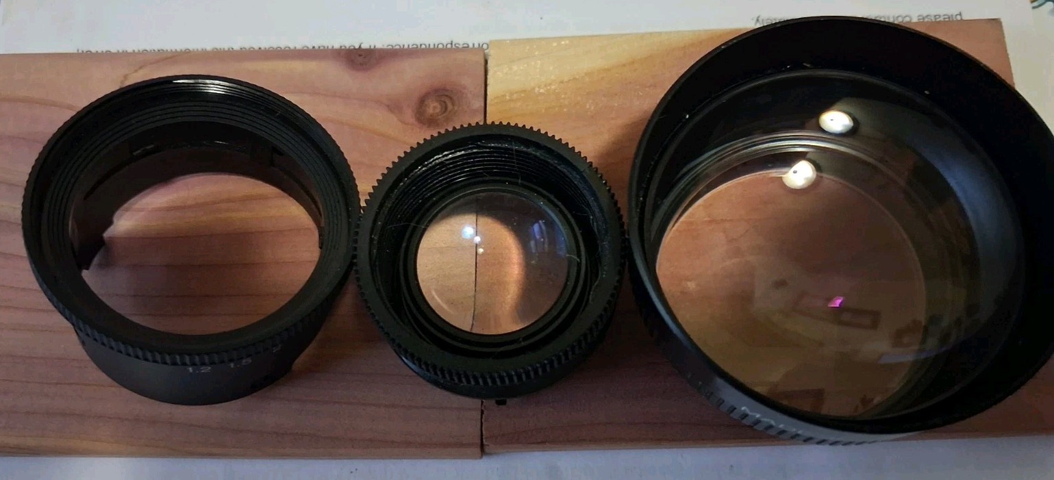 Lot Of 3 Vintage Camera Japanese Photo Auxiliary lenses No Covers Free Ship