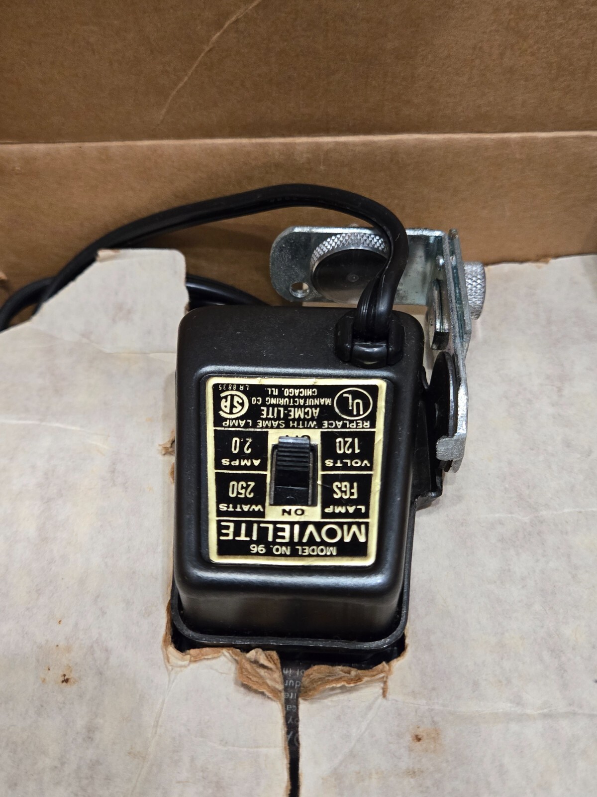 Acme Lite Cameralite Top Mount Model 96 For Super 8 Cameras Original Box Movies
