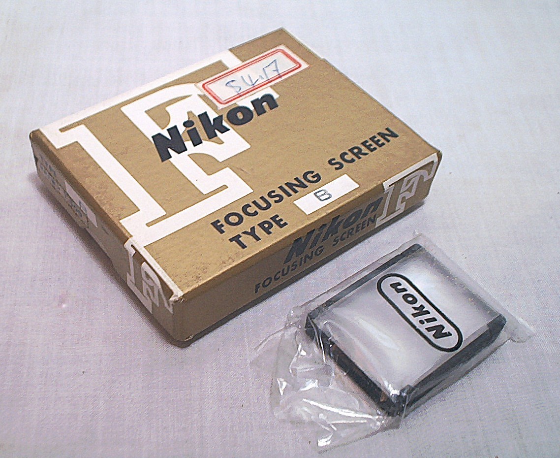 NIKON F FOCUSING SCREEN B – CLEAN IN ORIGINAL BOX