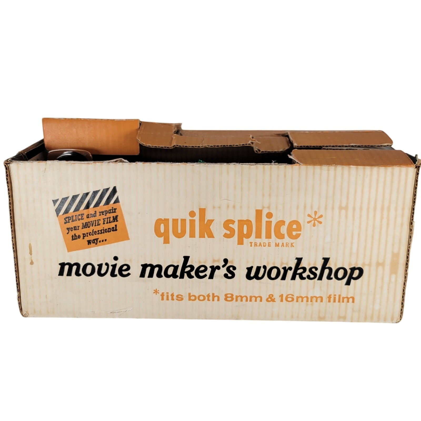 Vintage Quik Splice Movie Maker’s Workshop 8mm 16mm Film Splicing Kit w/ Box