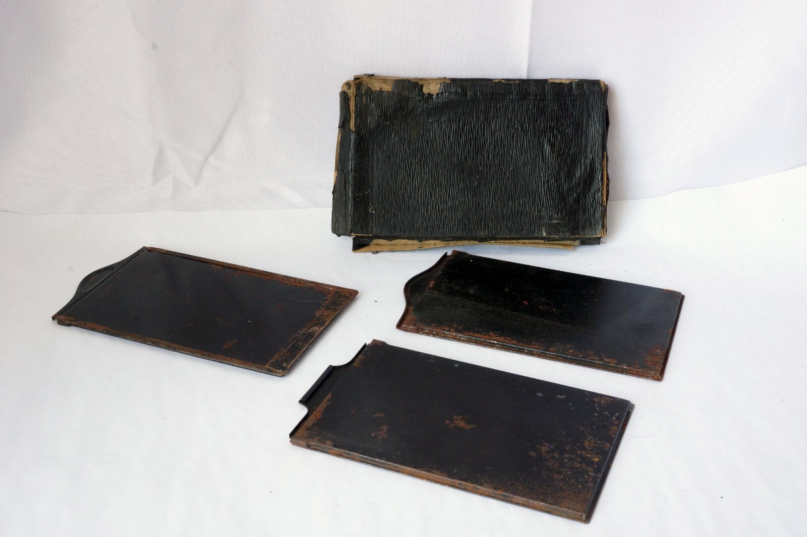 3 x Vintage 4×5 Metal Film Holders include one DRP for Parts or Repair only
