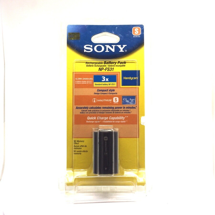 New Factory Sealed Genuine Sony InfoLithium S Series Battery (NP-FS31)