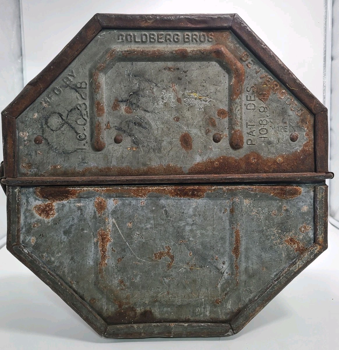 Vintage Goldberg Bros. Metal Two-Reel 35mm Movie Film Transport Case
