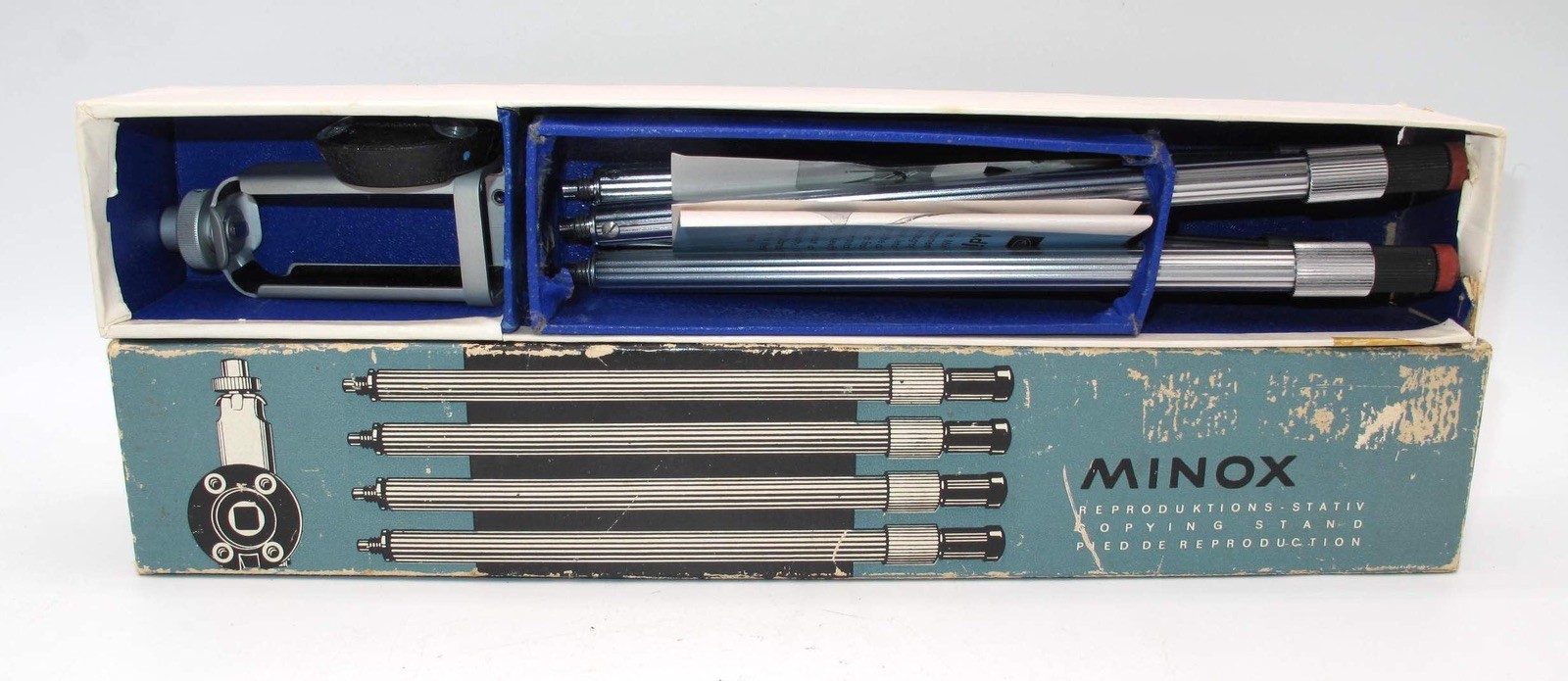 *IN BOX* MINOX REPRODUCING COPY STAND WITH 4 LEGS-CAMERA HOLDER & MANUAL