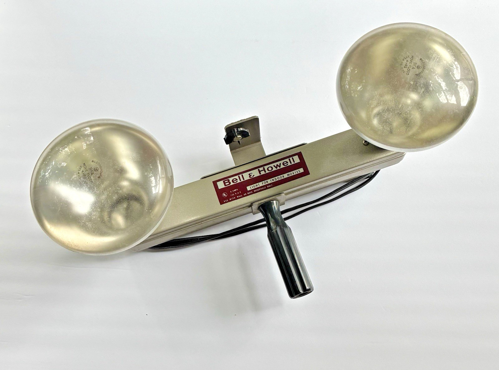 Vintage Bell & Howell Light Bar Lamp Filming Movies Video with Bulbs & Box Works