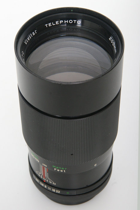 Vivitar 200mm f3.5 Telephoto lens Canon FD Mount * Komine manual focus