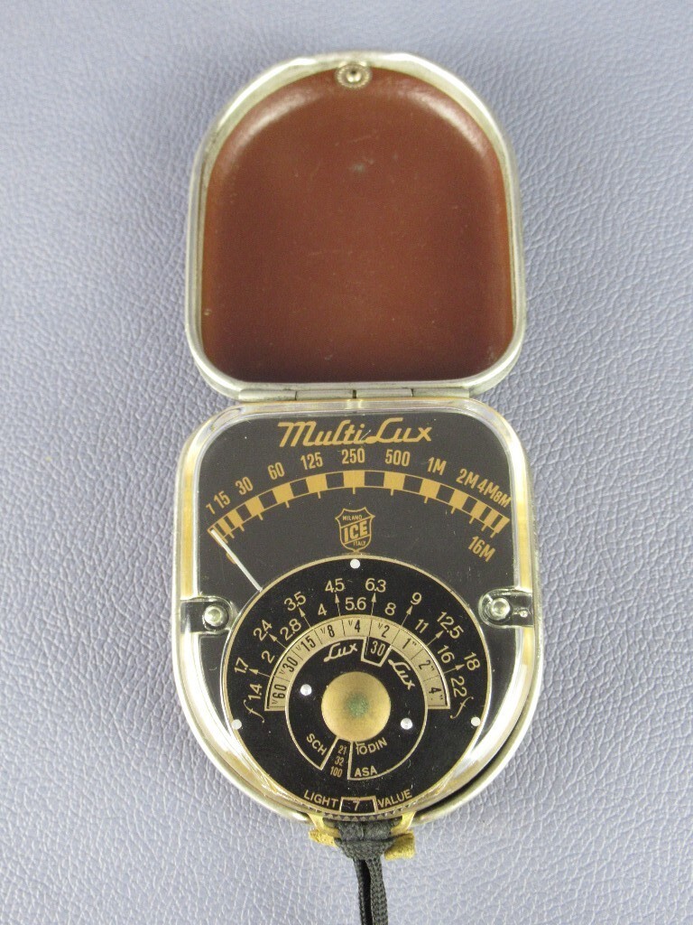 Multilux Ice Analog Exposure Meter Vintage Photography Instrument From The 1960S