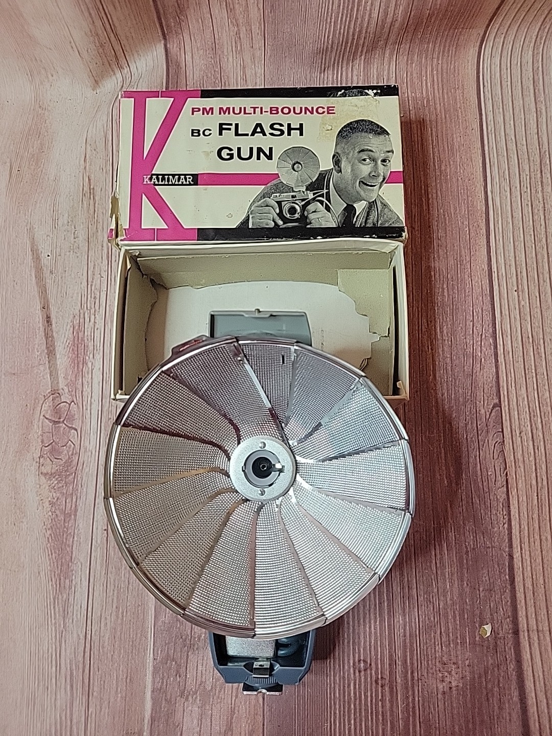 Vintage Kalimar PM Multi-Bounce BC Flash Gun UNTESTED “Parts Only”