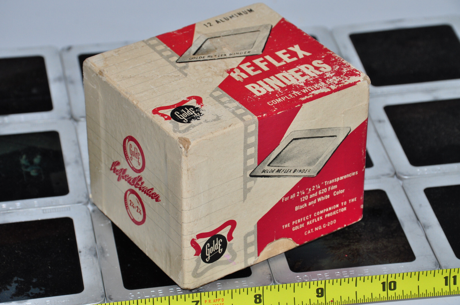 Golde Reflex Binders 17 Aluminum Frames & Glass 2 1/4″ x 2.25 for 120 620 Film