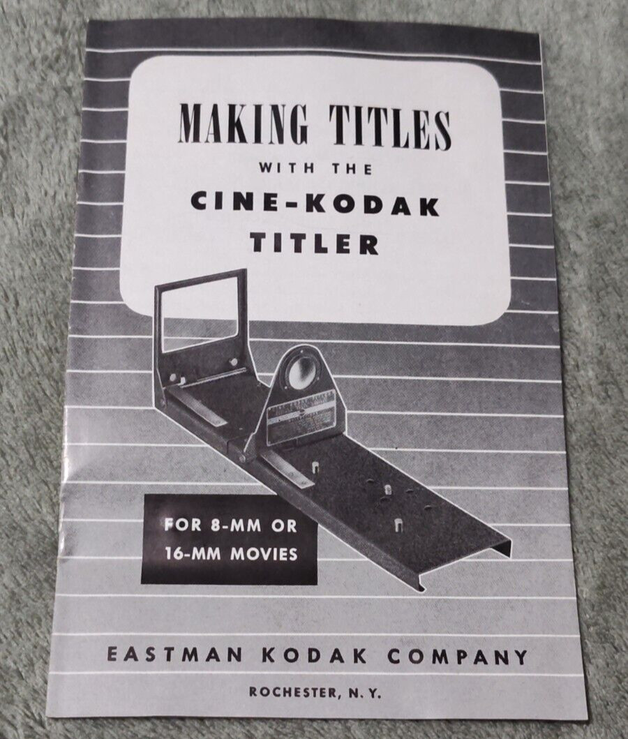 Cine-Kodak Titler with Titler Base