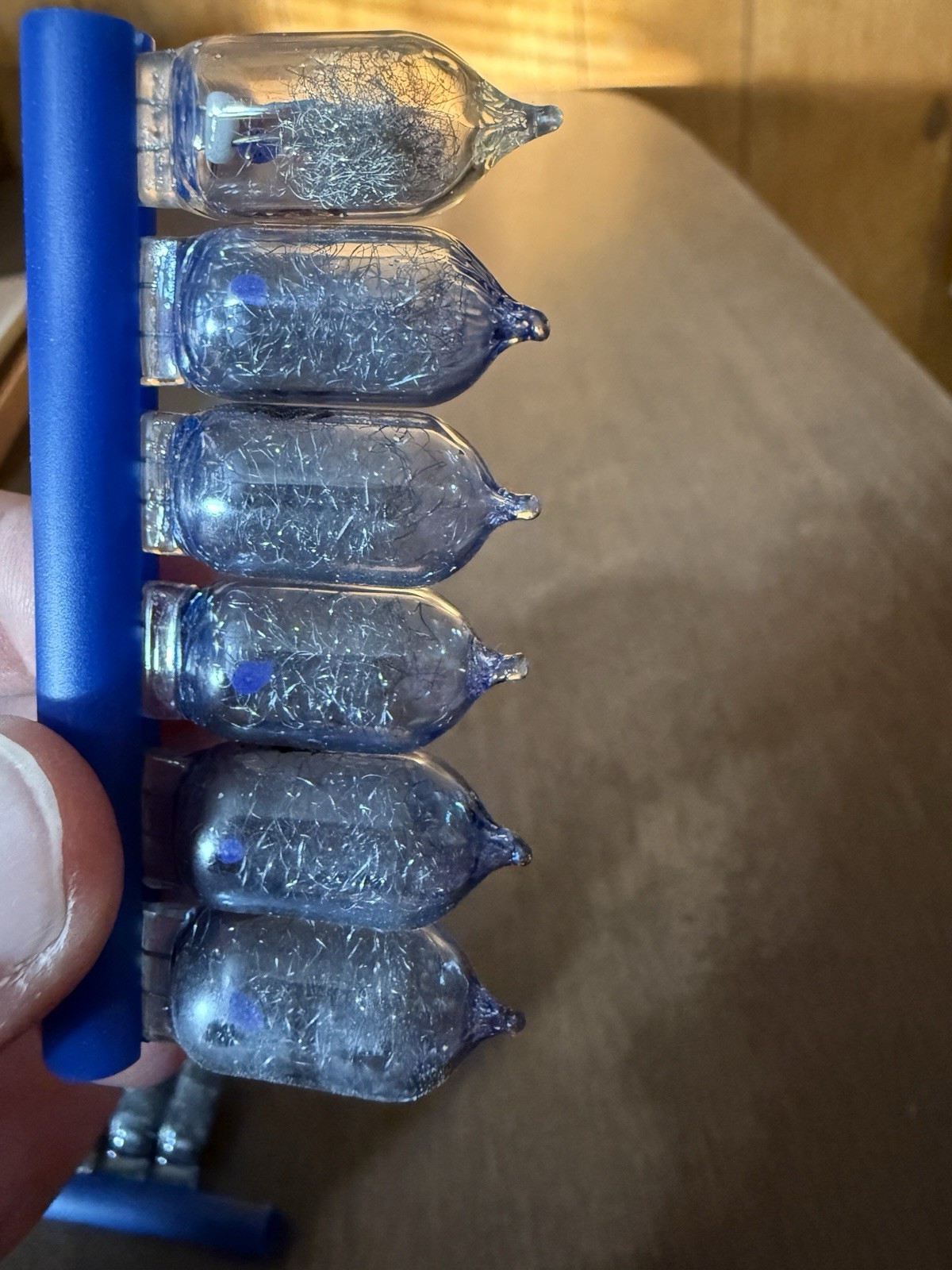 Vintage Sylvania AG1B Blue Dot Flashbulbs 8 Bulbs Made in USA Open Box