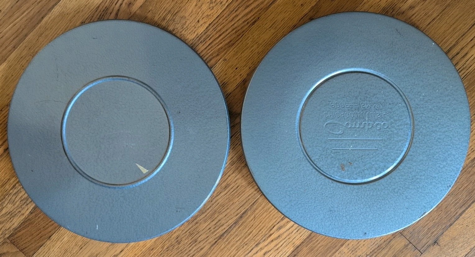 Vintage Compco 600ft 16mm Metal Movie Film Reel Canister 10-3/4″ (No Reel)