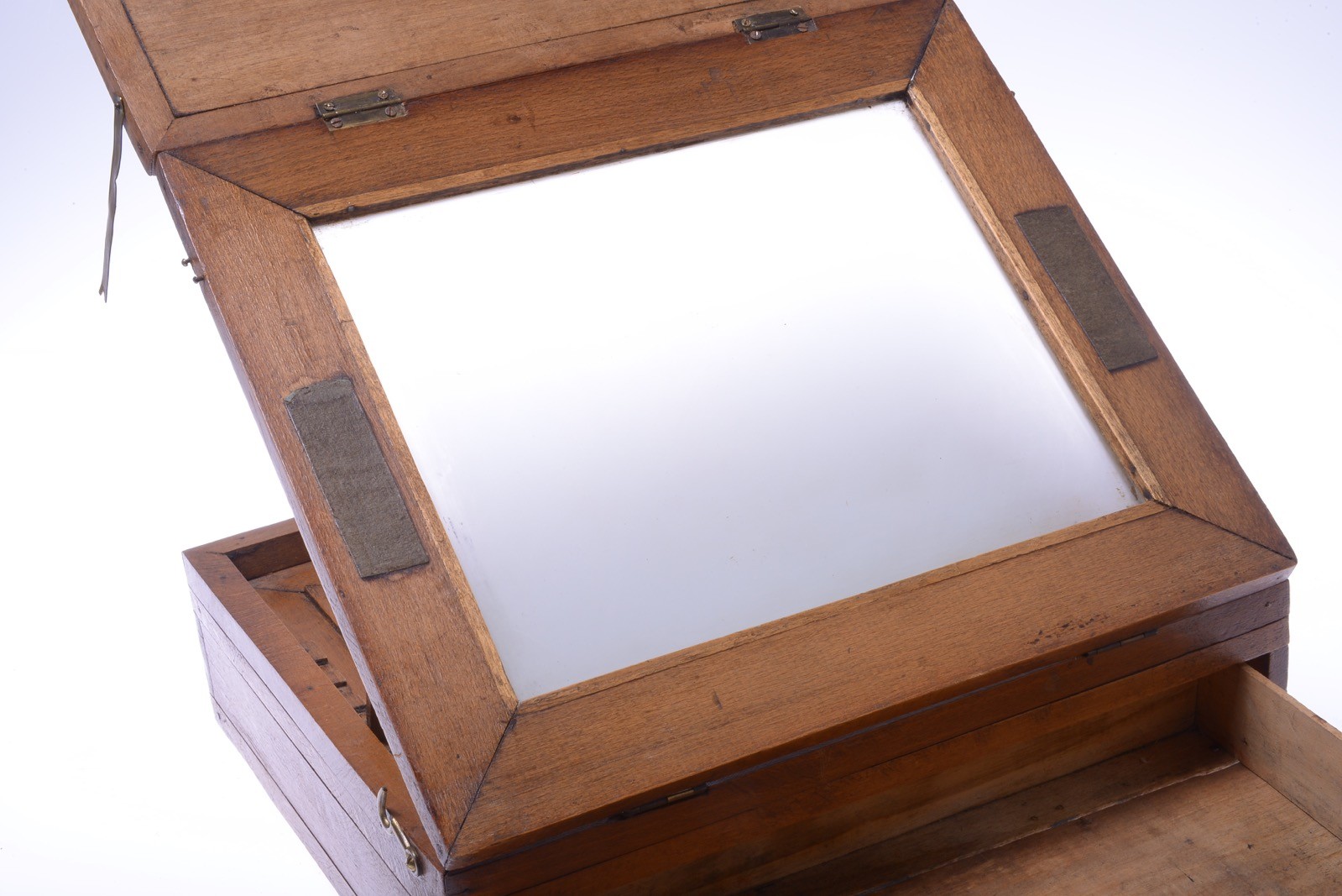 ✅ ANTIQUE RETOUCH, RETOUCHING DEVICE LARGE 18X24CM FORMAT MIRROR & FOCUS SCREEN