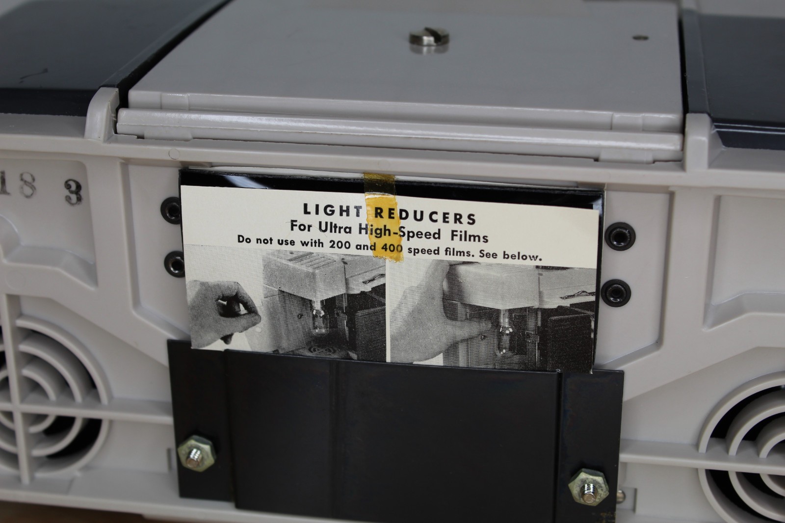 Polaroid Print Copier Model 240 with Box, Manual, Shutter Cable, and Filters