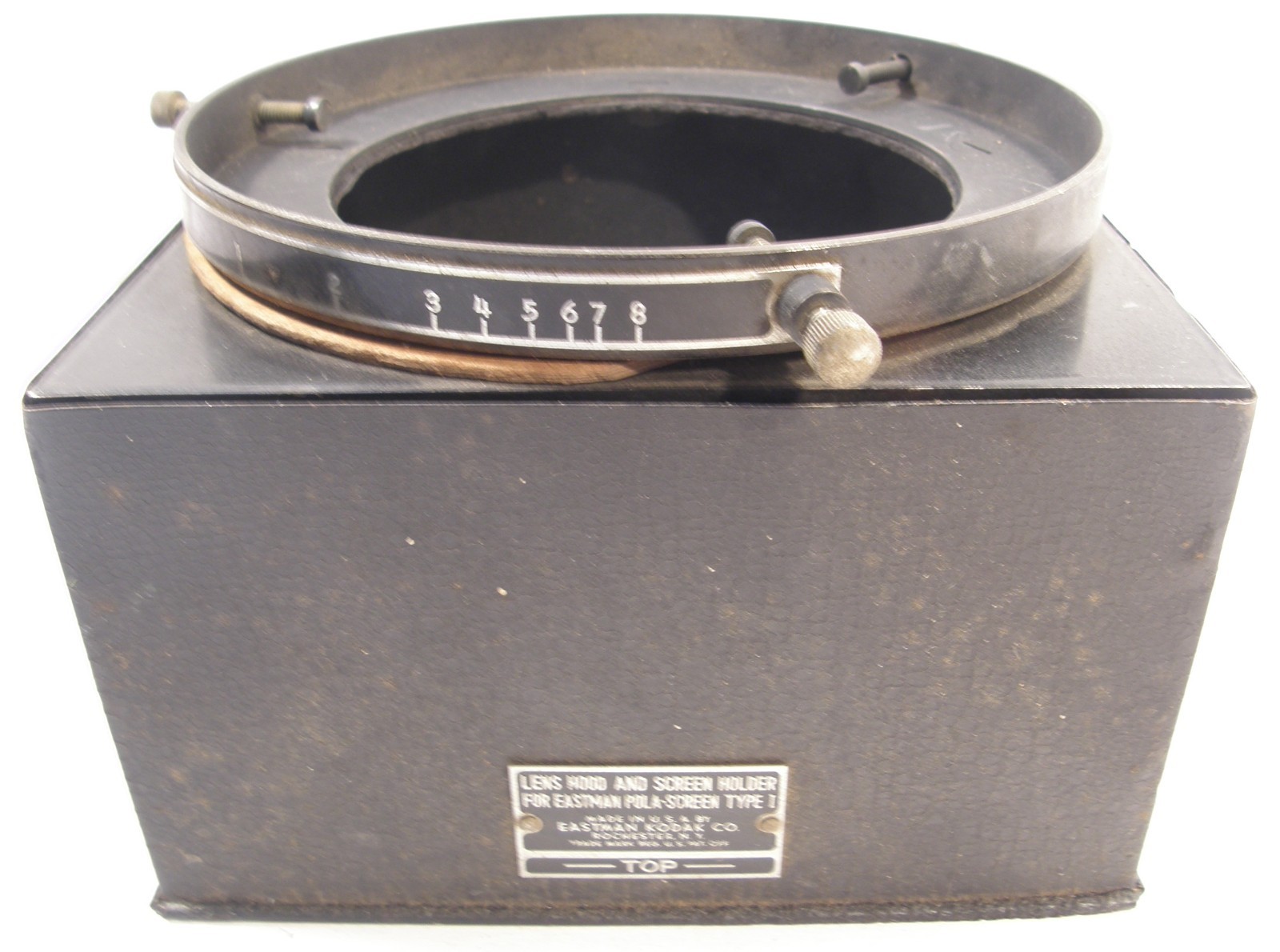 VINTAGE 4.5″ LENS HOOD & SCREEN HOLDER FOR EASTMAN POLA-SCREEN TYPE 1 EKCo