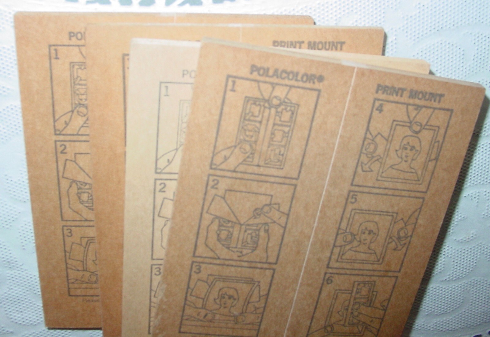 Vintage Polacolor Polaroid Instant Snap Shot Picture Print 32 Card Mounts Lot
