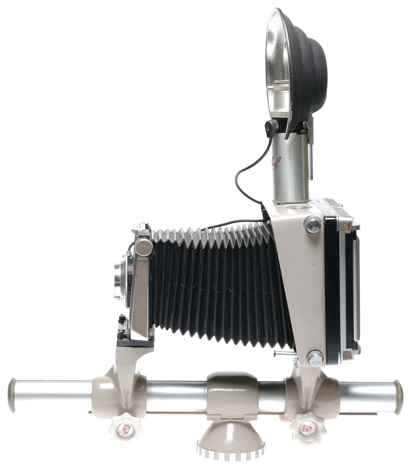 Linhof monorail 4×5 view camera Kardan 4.7/127mm Xenar Press