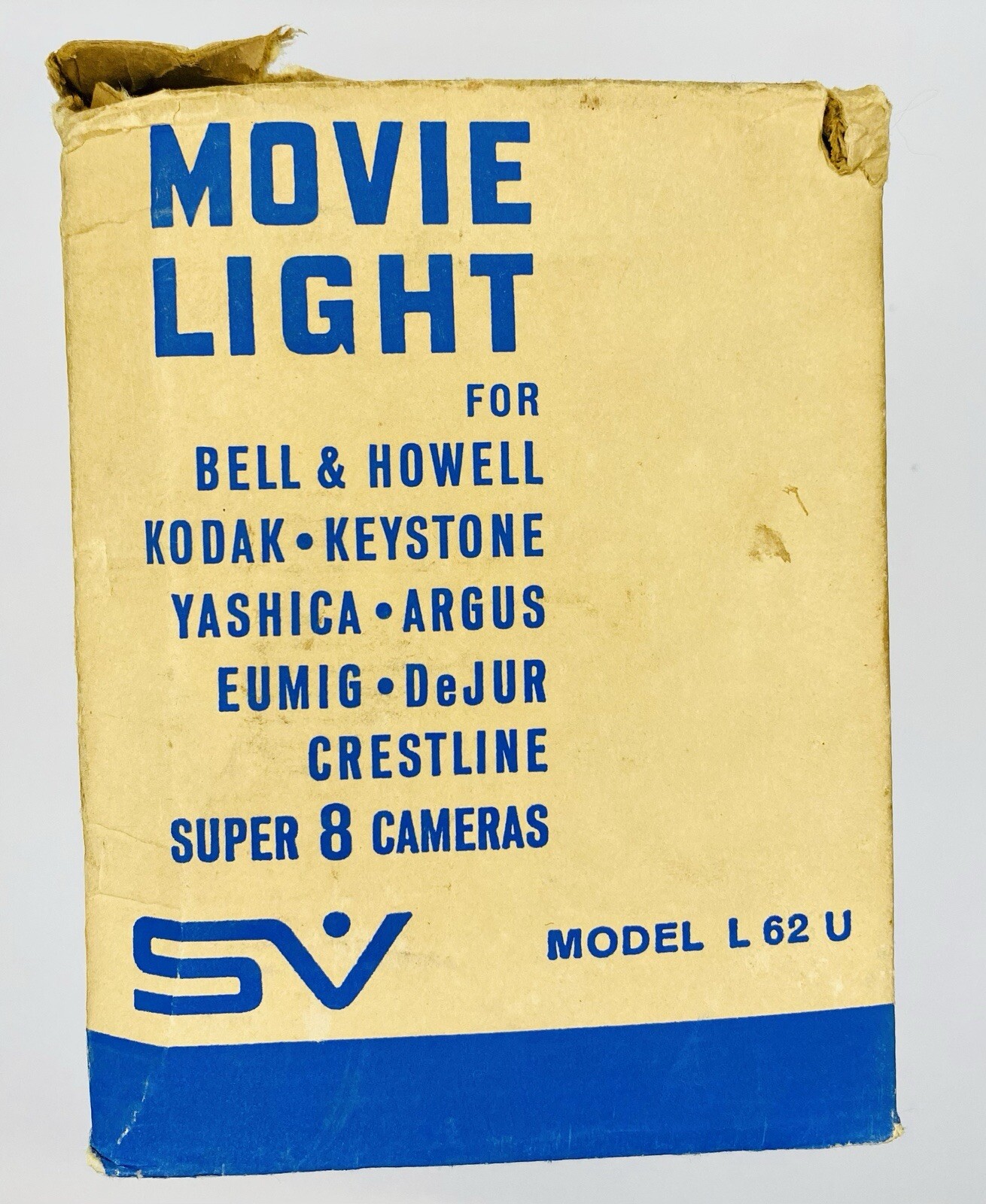 Vintage Smith Victor Movie Light For Super 8 Cameras With Box Model L62U