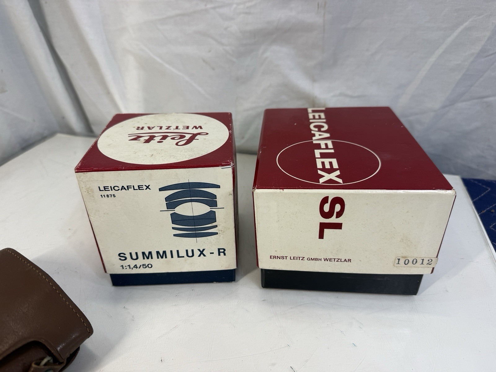 Vintage Leica Leicaflex SL & Summilux-R 50mm 1:1.4/50 Empty Boxes & Case Lot