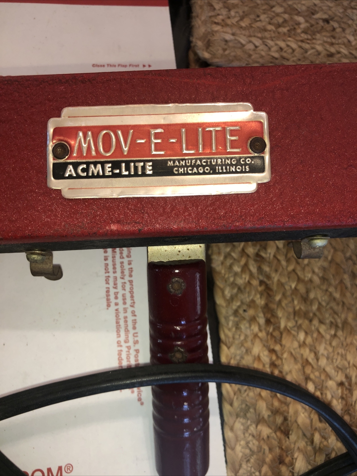 Vintage ACME Movie Camera Strip W/Handle Light 4-Bulb Repurpose Bathroom Fixture