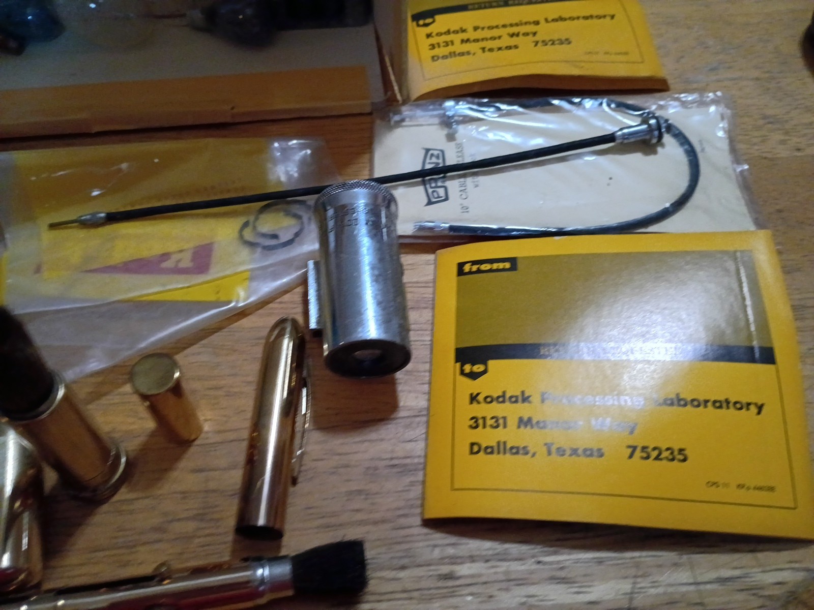 Misc camera parts flash bulbs vintage staplers and more