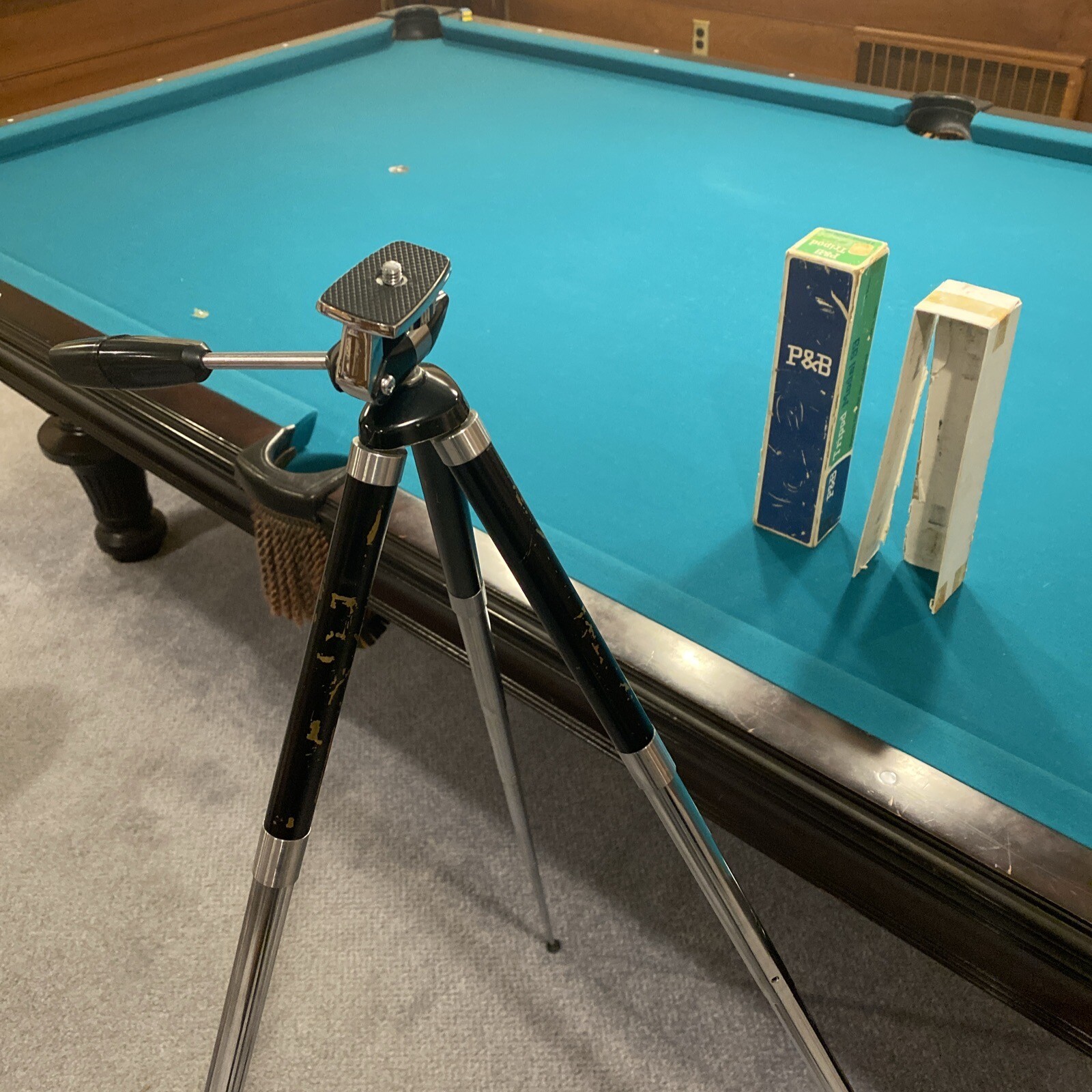 Vintage P&B Ponder & Best Camera Tripod — Model 99 10” – 48″ Adjustable Height