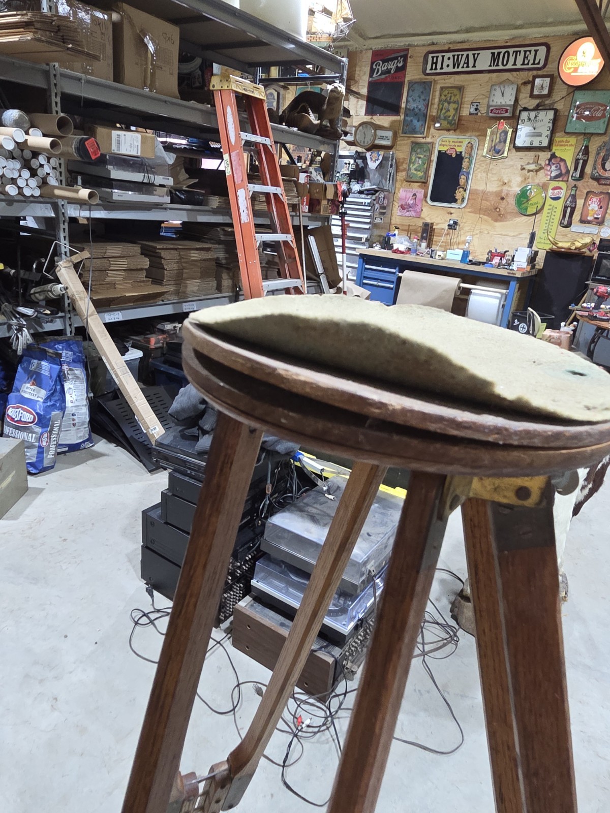 Antique Eastman Kodak Co. wooden Crown Tripod Rare Vintage