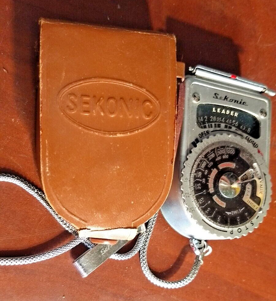 Vintage Sekonic LEADER L-6 L-VI Photography Light Meter Classic Design with Case