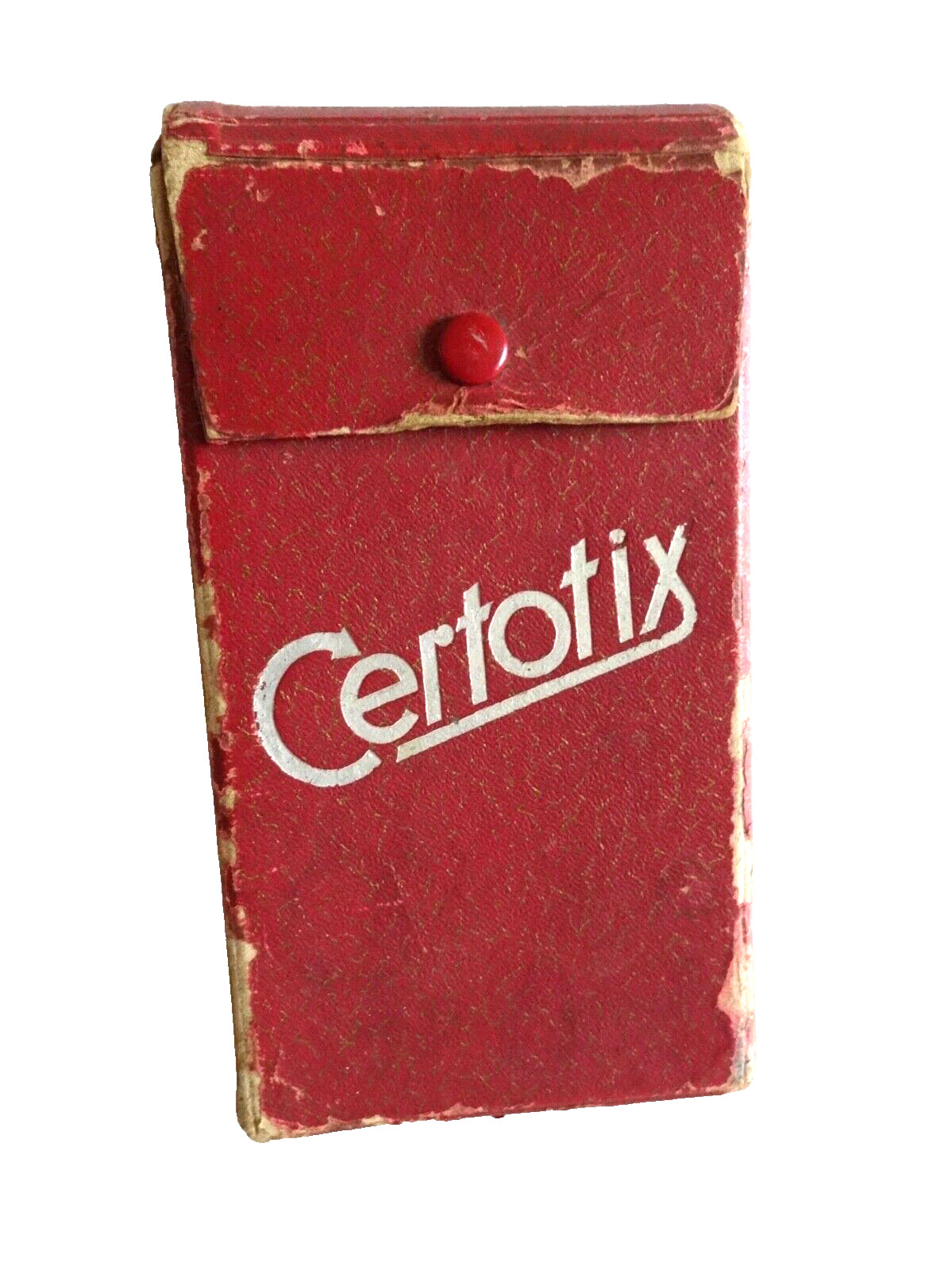 fOLDING CAMERA CASE ONLY RED CERTOTIX ANTIQUE VINTAGE REPLACEMENT PART neocurio