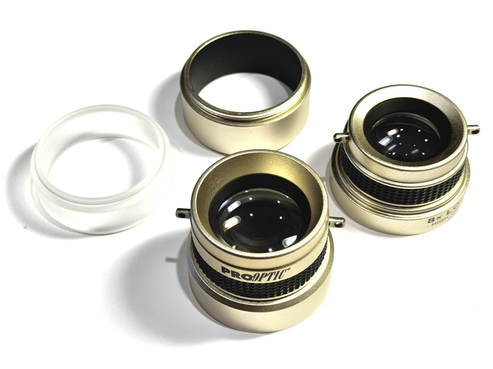 Pro Optic 8x & 5x Transmission and Reflective Loupe Set Made in Japan