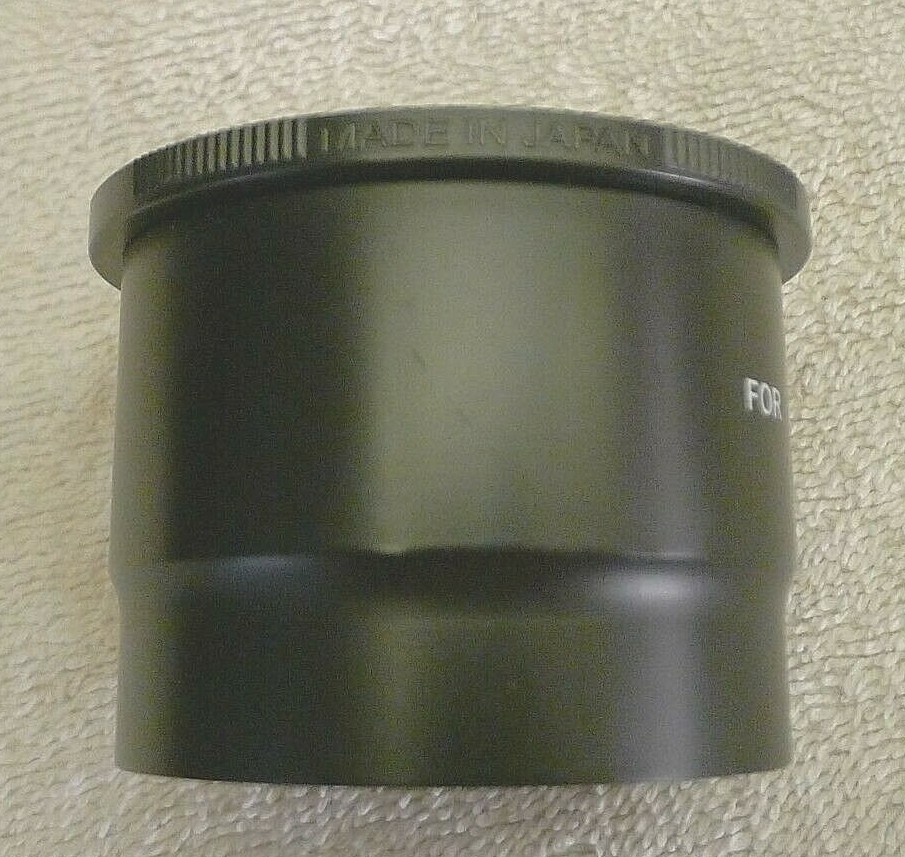 Adapter Tube for Canon S2/S3 58mm – Black Metal – Japan