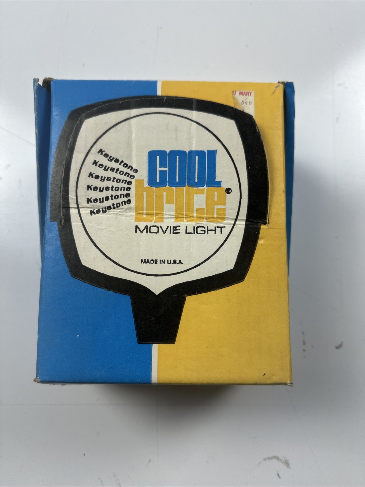 VINTAGE KEYSTONE COOL BRITE MOVIE LIGHT WITH ORIGINAL BOX