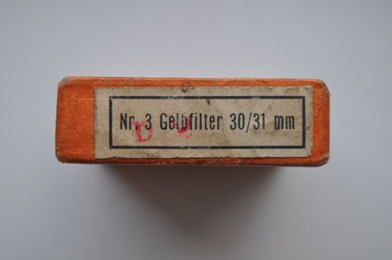 AGFA Vintage Yellow Light Filter No.3 30/31 mm in Box