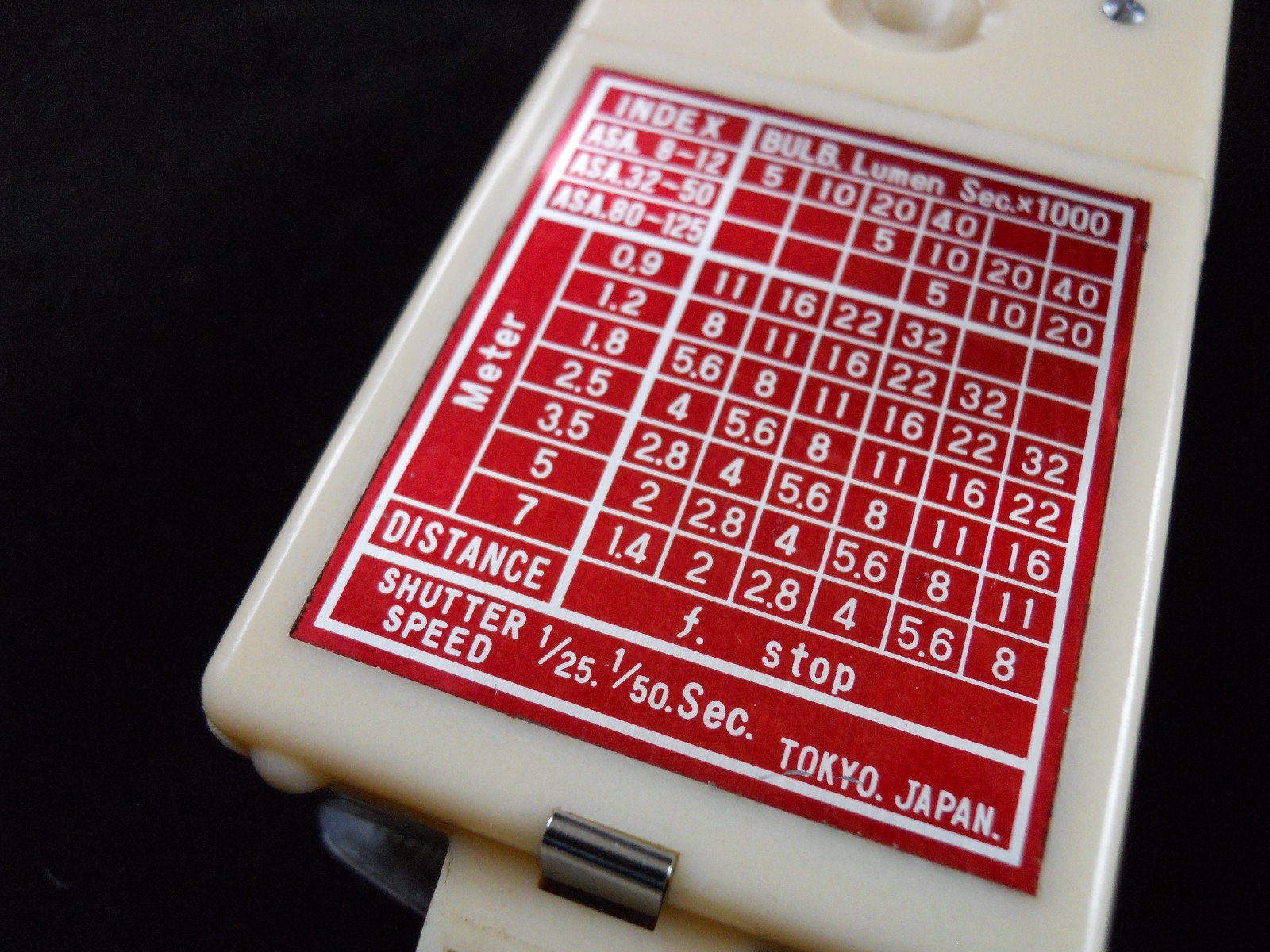 Vintage HONEYWELL TILT-A-MITE Folding FLASH Made in JAPAN Directions & Case
