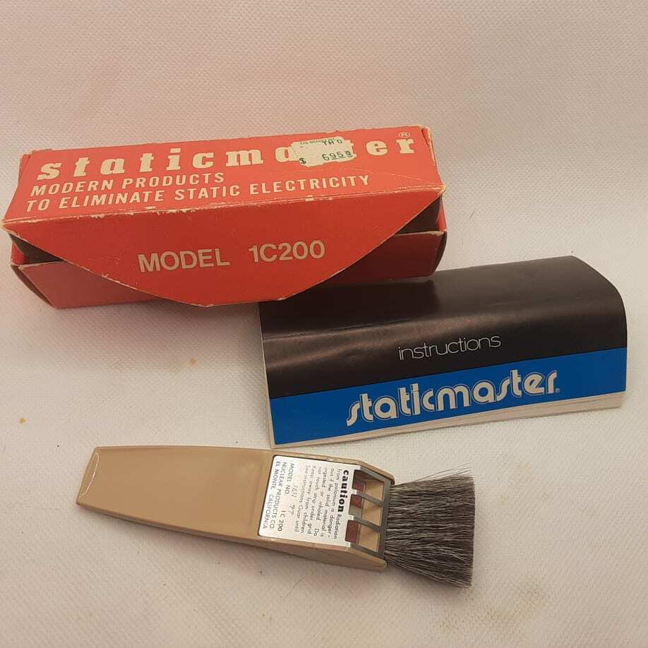 Vintage Staticmaster Photo Brush 1C200 with Original Box MINT