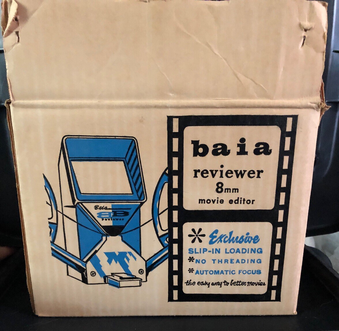 Vintage Baia Mark II 8 mm Film Reviewer with Box