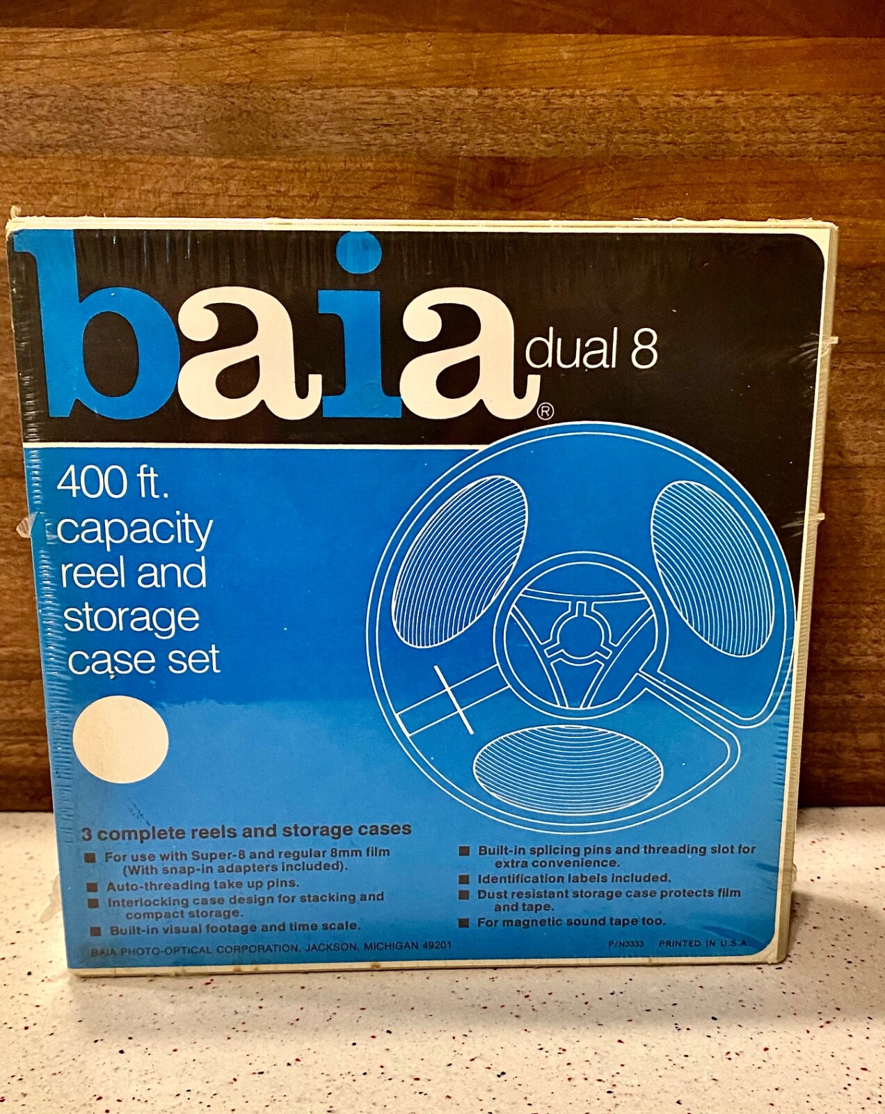 Baia Dual 8 400ft. Capacity Reel Storage Case Pack of 3 New Old Stock Sealed!