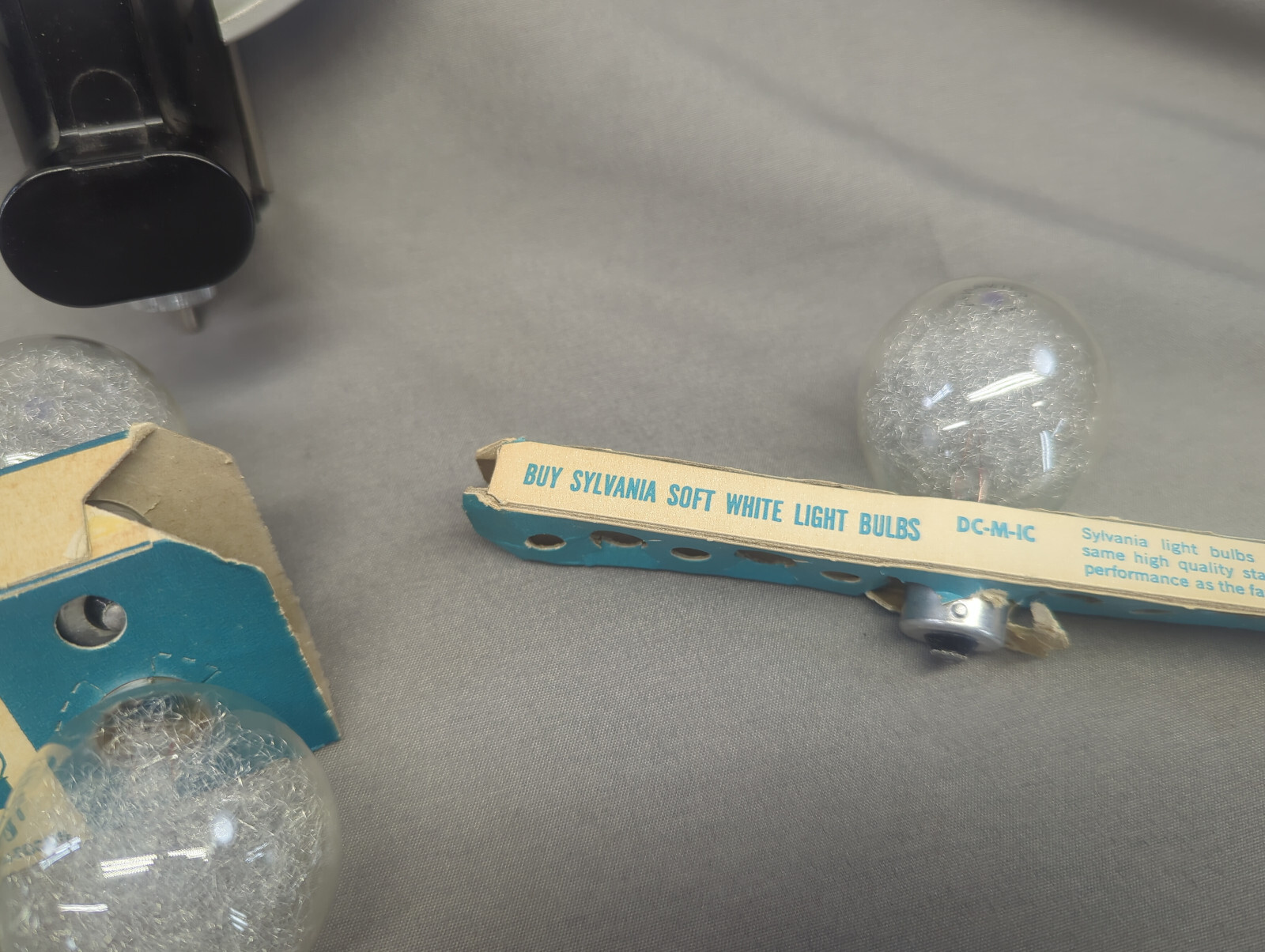 Vintage Flash Reflector and Sylvania Blue Dot Flash Bulbs Camera Photography