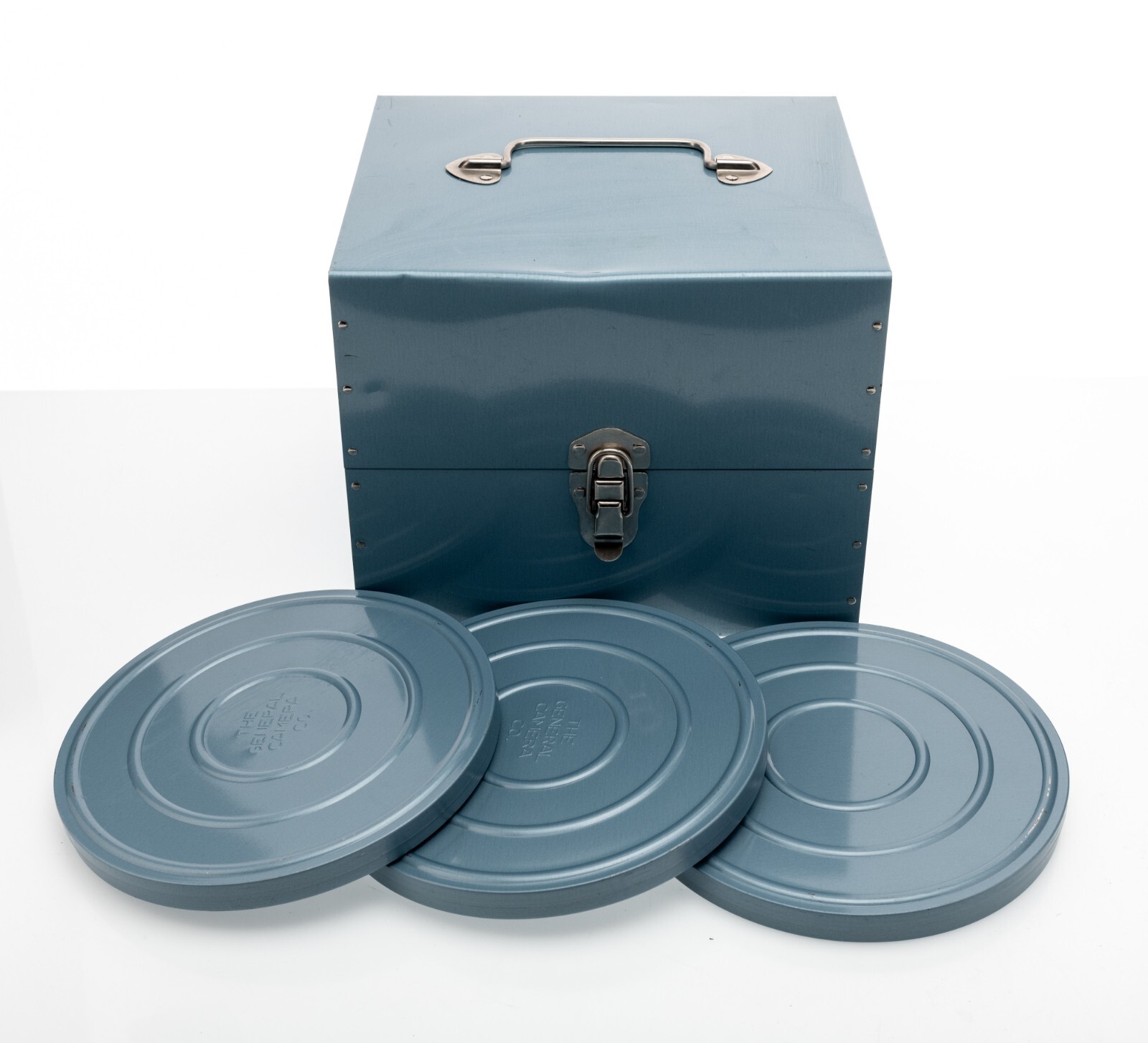 Box With 11 EZ-Grip Empty Reels Scherer w/ Cases See Photos General Camera Co.