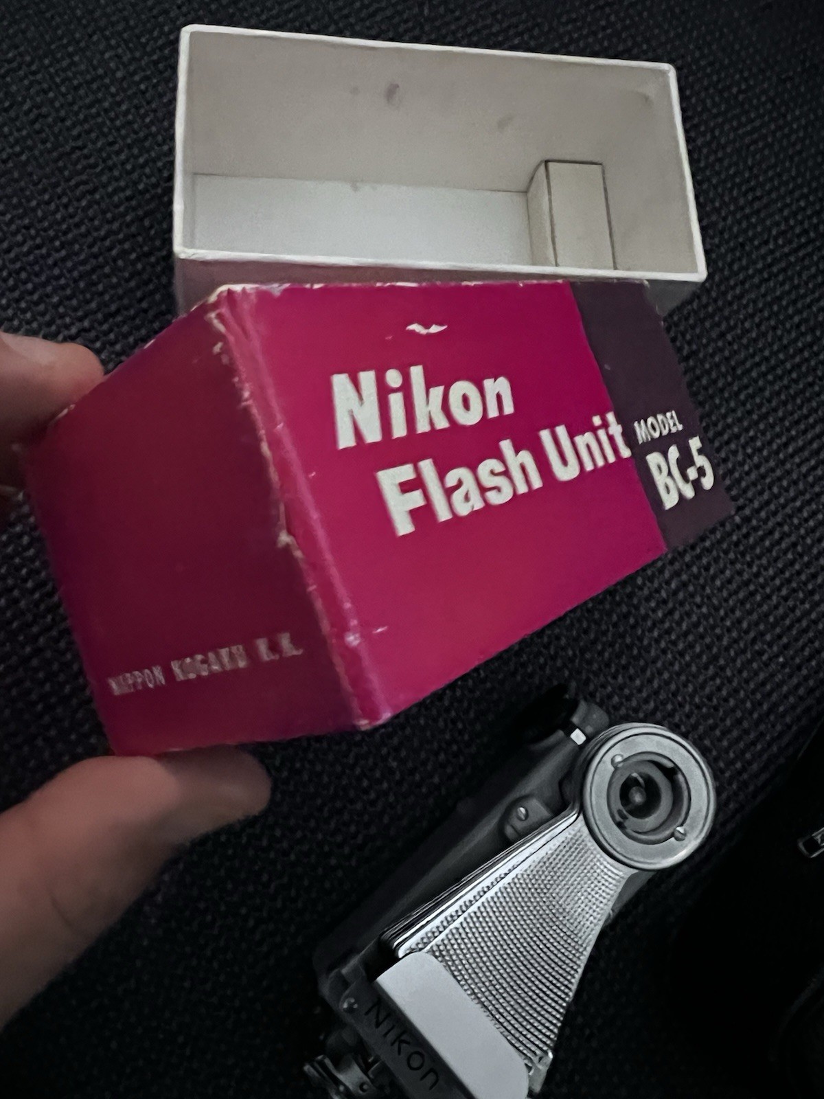 Nikon Vintage BC-5 flash unit w/case And box for Nikon rangefinder SP S2 S3 S4