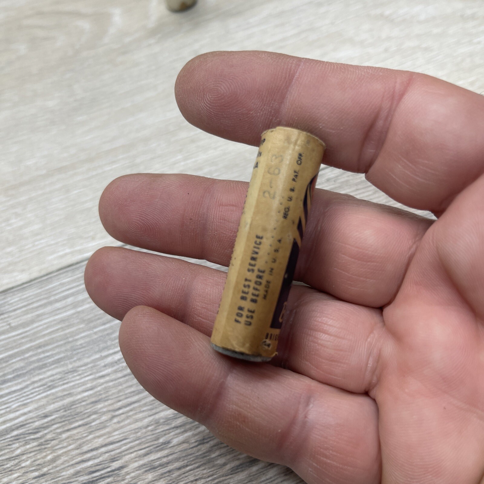 1960 Vintage 1.5v Bright Star Batteries (2)