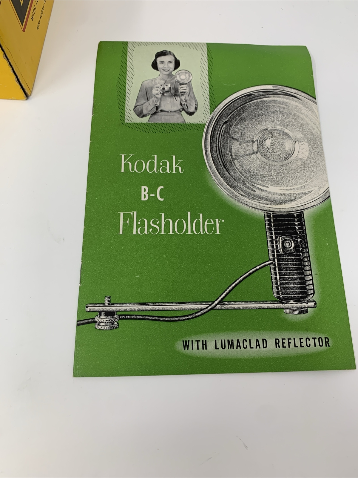 VINTAGE 1950’s KODAK STANDARD FLASHOLDER – With Original Book. Read Description
