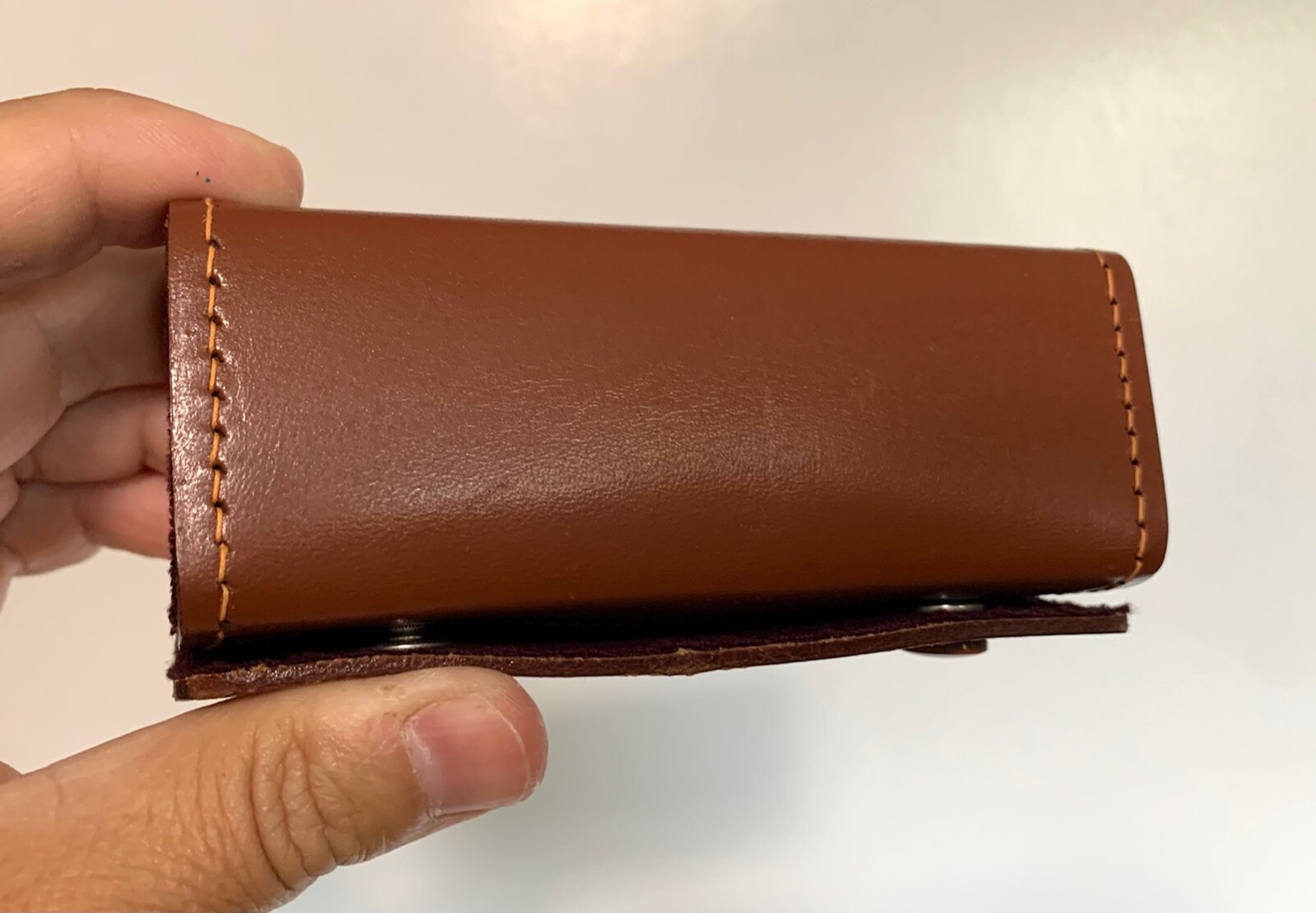 Original Leather Kern Paillard Bolex LENS CASE for 75mm Yvar Lens