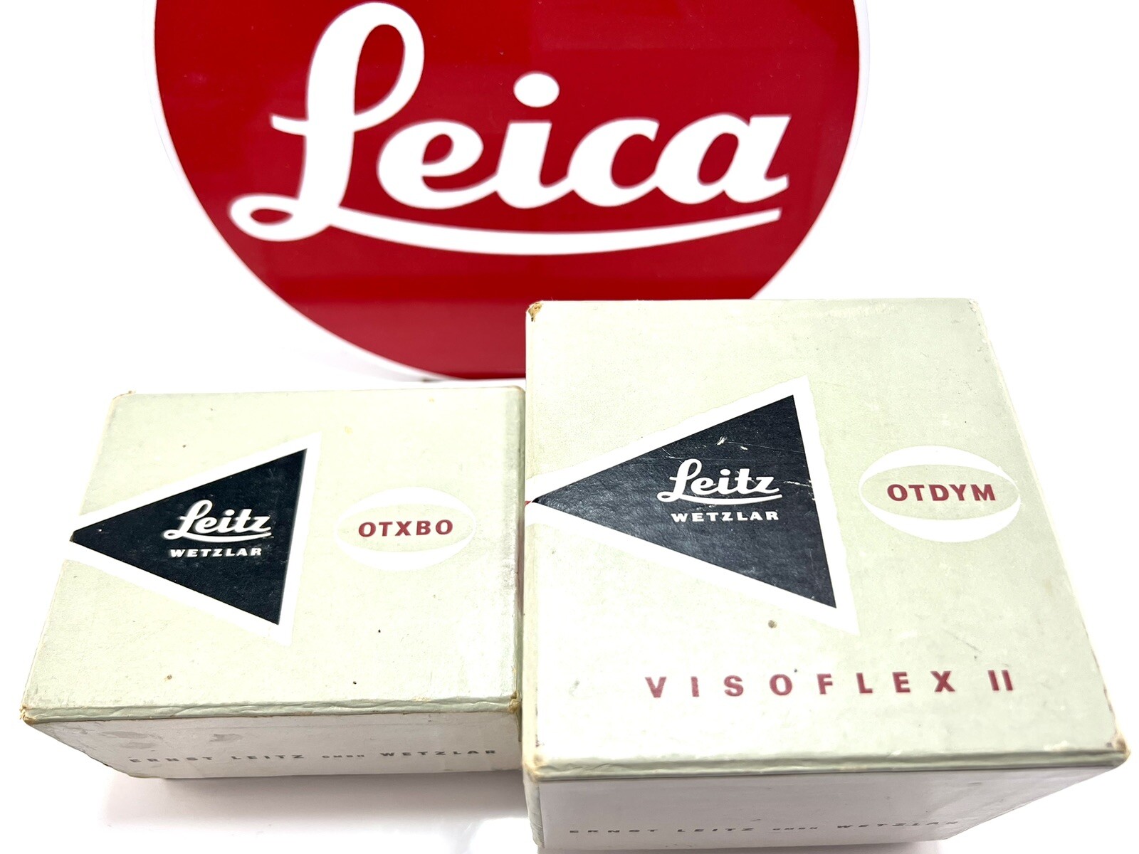Leitz Wetzlar Leica Visoflex II w/ OTXBO Prism Finder Boxed Leica M Mount Exc+++