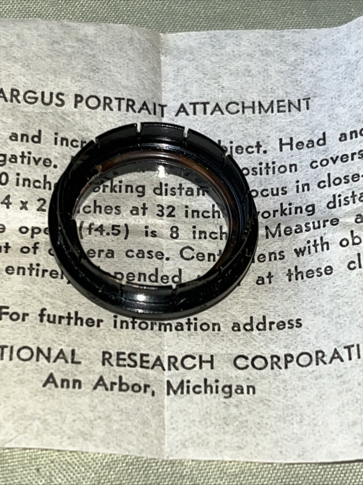 Argus Lens Portrait Attachment Model S-2 w/ Box FREE SHIPPING