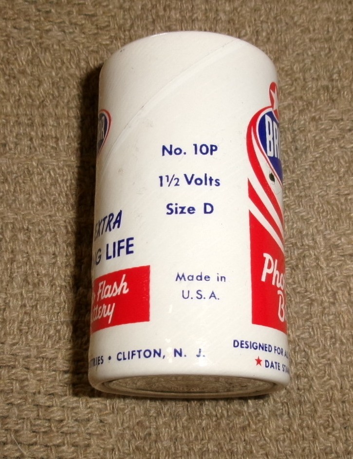 1960’s Vintage Bright Star Photo Flash Battery – D Cell – No 10 P –