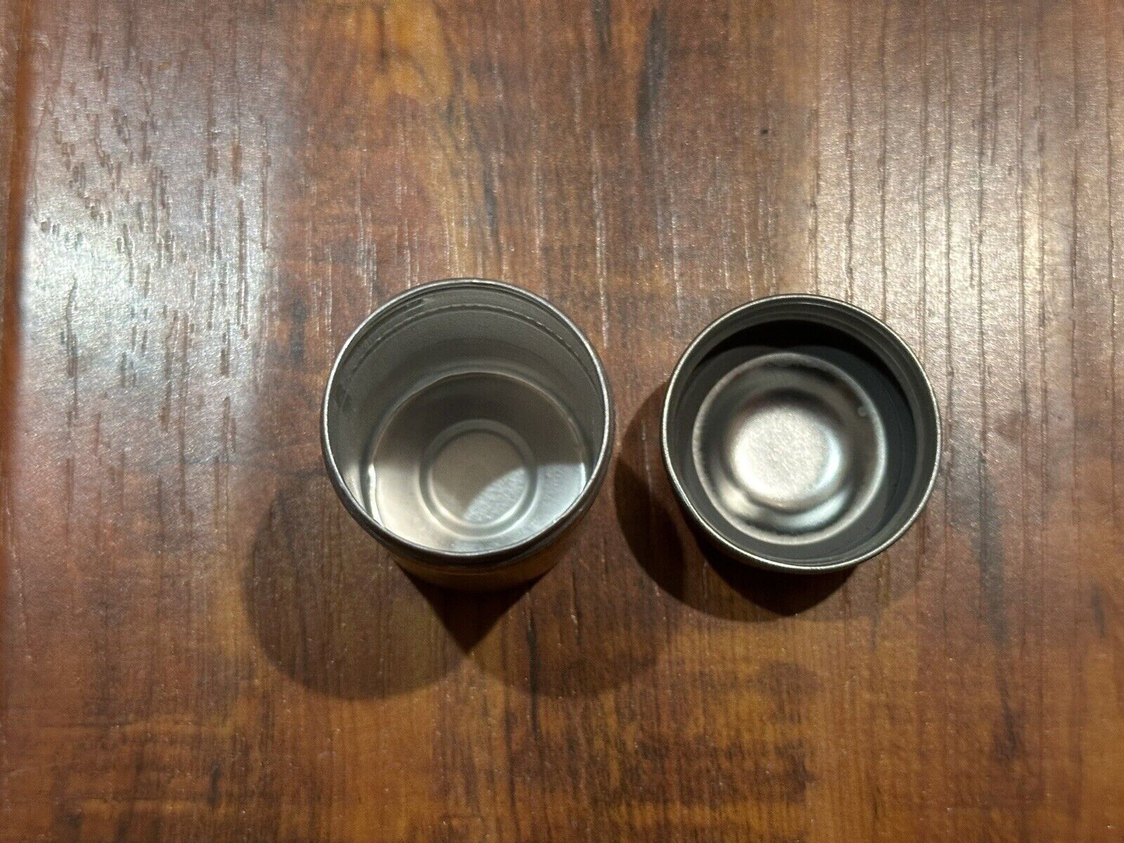 Lot of (5) Vintage Metal Aluminum 35mm Film Can Canisters