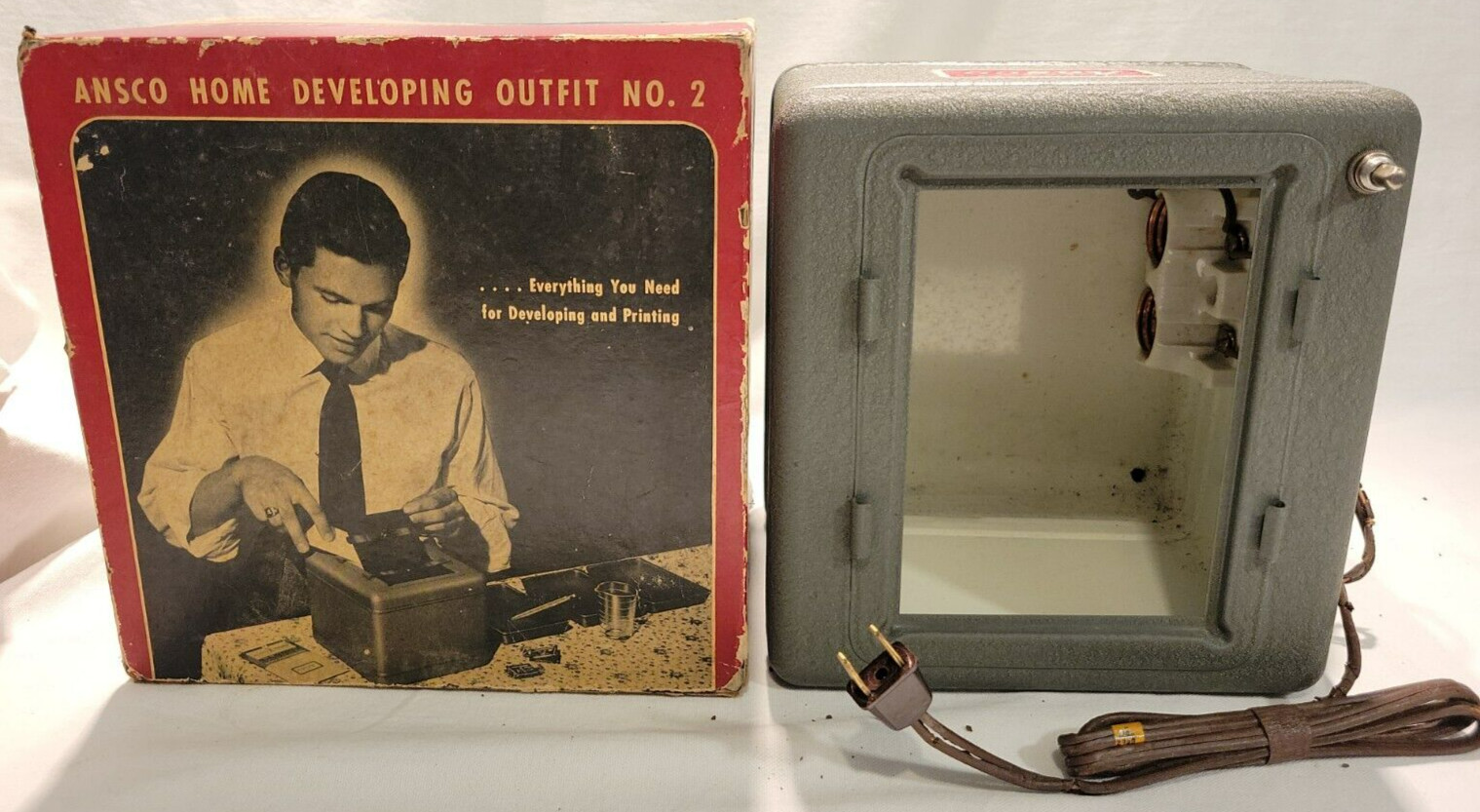 Vintage Ansco Home Developing Outfit No. 2 See Description!
