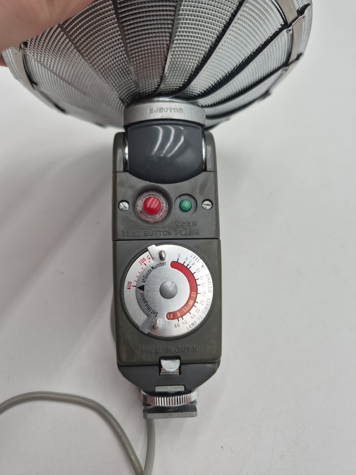 Honeywell TILT-A-MITE Camera Flash Unit Collapsible Fan Style w/Capacitor Untest